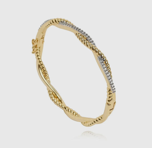 Pave with a Twist Bracelet