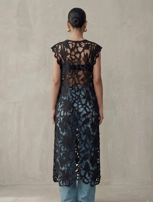 Midnight Garden Lace Tunic