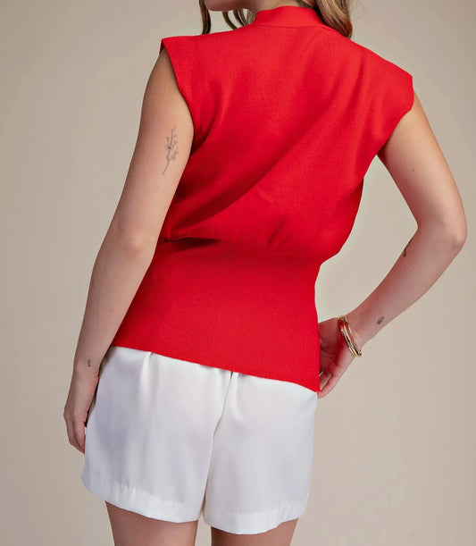 The Sculpted Chic Knit Vest