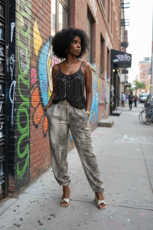 Wild Instinct Balloon Denim Pant