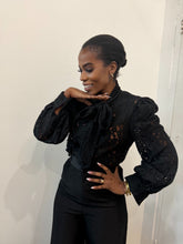 Load image into Gallery viewer, The Midnight Lace Romance Blouse
