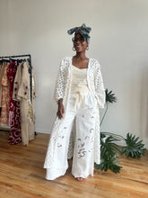 Load image into Gallery viewer, Boho Edge Denim Kimono - WHITE
