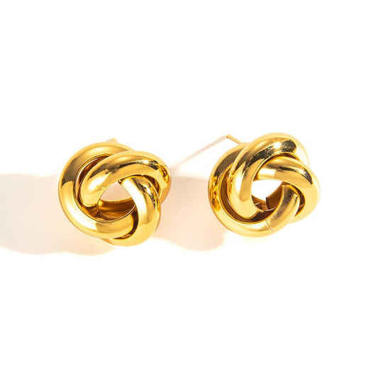Gold Knotted Stud