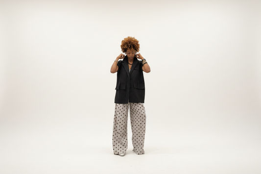 Dot & Daring Wide-Leg Trouser