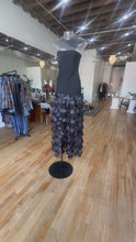 Load and play video in Gallery viewer, Black Strapless Statement Dress
