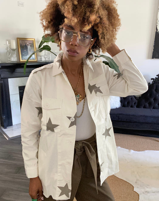 Starry Cargo Shirt Jacket