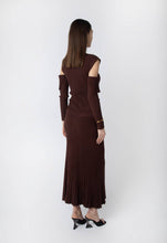 Load image into Gallery viewer, Brown Ribbed Knit Dress
