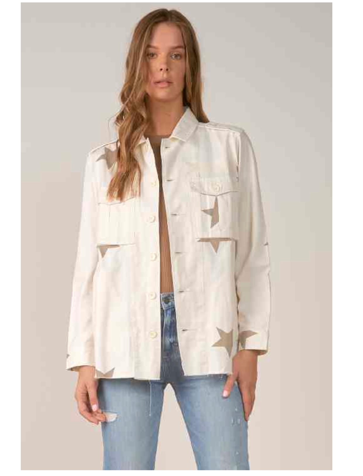 Starry Cargo Shirt Jacket